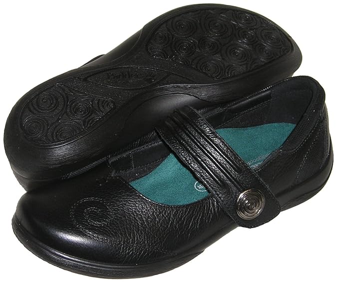 Amazon.com | PADDERS Women's Poem Mary Jane Adjustable Strap Shoe (Black) Extra Wide Width | Shoes