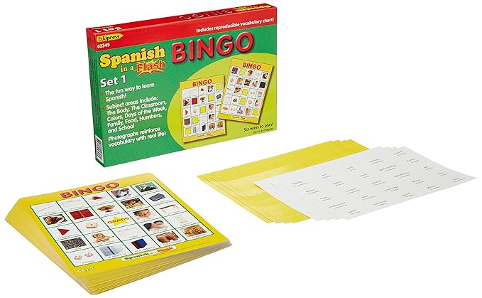 SPANISH IN A FLASH BINGO SET 1