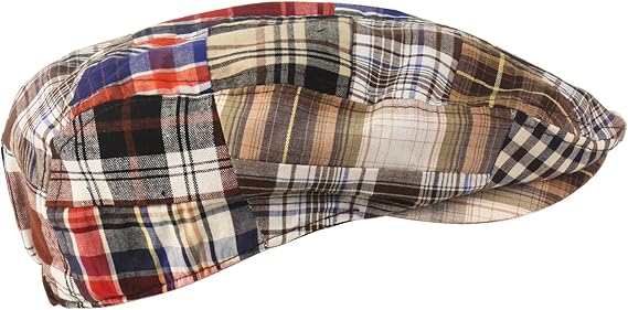 tartan driving cap