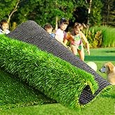 Weidear Artificial Grass Thick Turf 4 ft x 6 ft,1.38" Artificial Synthetic Fake Grass Rug, Indoor/Outdoor Realistic Turf Grass Lawn Mat for Dogs Pets, Patio, Landscape, Garden, Custom Size