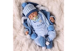 BABESIDE Lifelike Reborn Baby Dolls Boy, 20 Inch Realistic Real Life Baby Poseable Newborn Doll for Boy Soft Vinyl and Cloth 