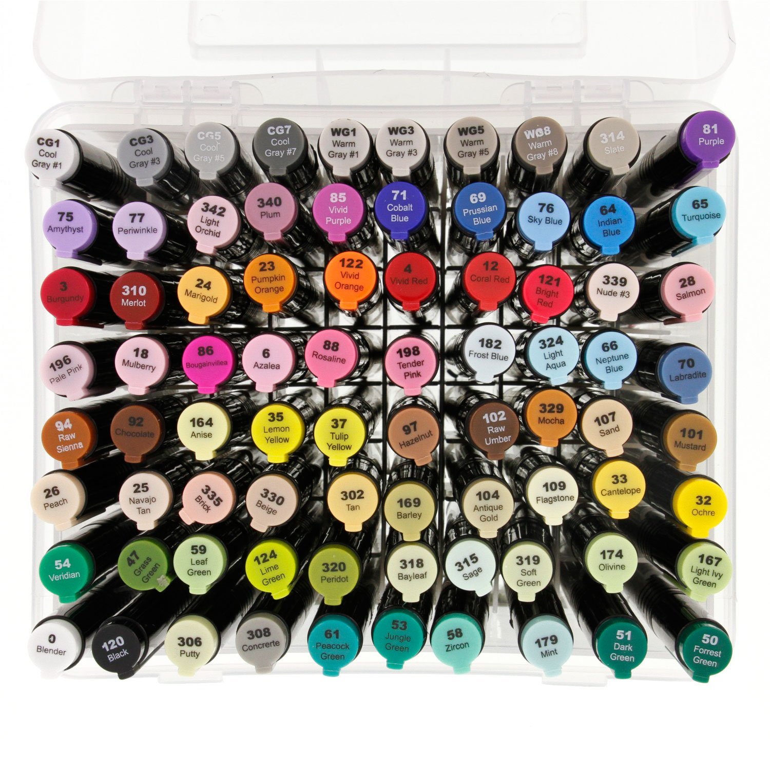 80 Color Master Markers Permanent Professional Dual Tip Alcohol Double