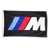 WHGJ M Logo IIIM Racing Car Flag 3x5 FT, 150D Polyester Banner for Room | Quality Thicker Fabric with Durable Print,Fade Resistant Large Wall Tapestry Poster for Garage Wall Decor Indoor Outdoor