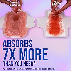 Always Pocket Flexfoam Pads, Size 2, Heavy, with