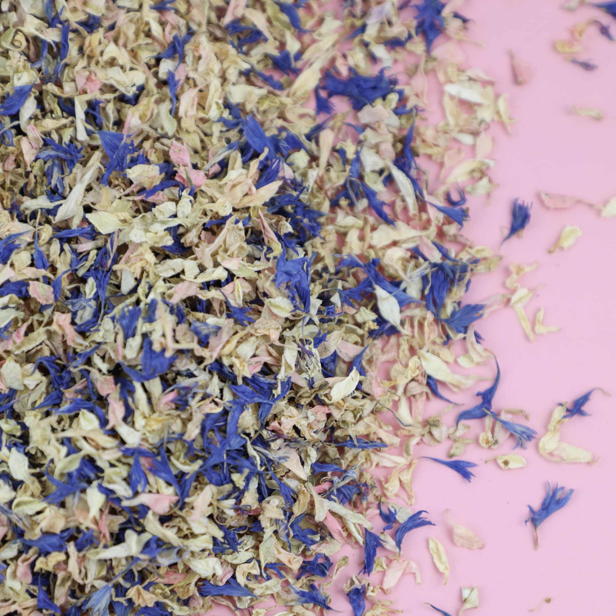 NATURAL BIODEGRADABLE DRIED FLOWER PETAL WEDDING CONFETTI | 1 LITRE / 5 LITRES (Classic Mix: Daydream, 1 Litre)