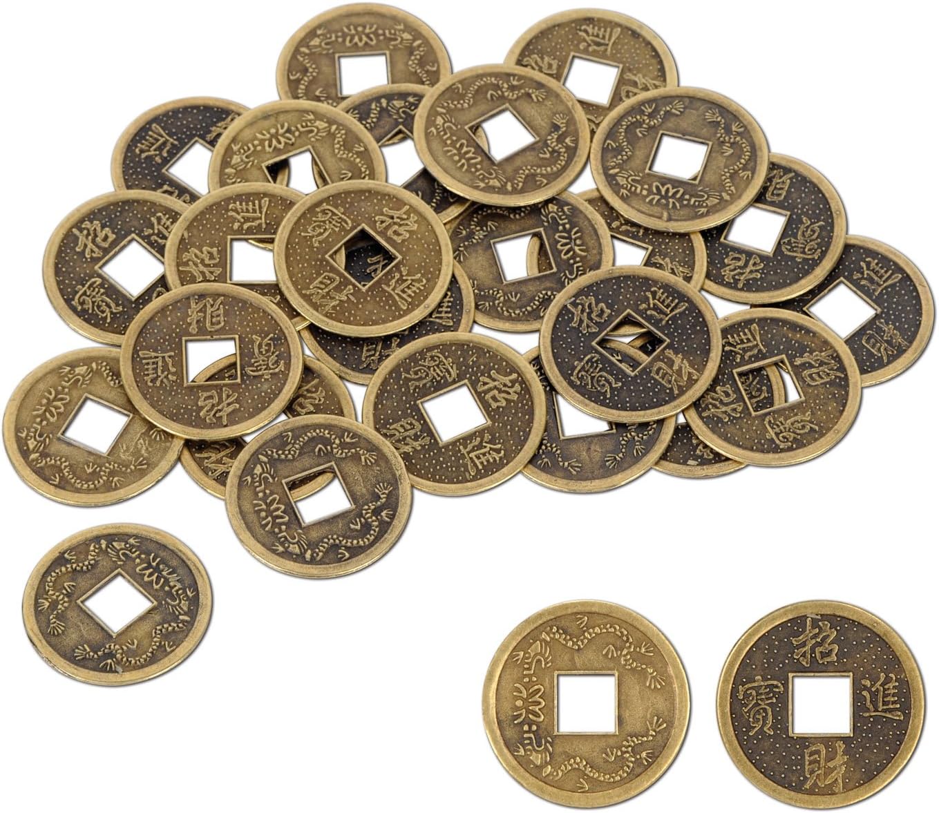 Beistle 57856 Authentic Chinese Good Luck Coins, 1 Inch, 25 Coins in
