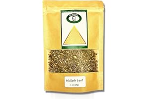 4D Herbs - 100% Natural Mullein Leaf Organic Tea - Herbal Expectorant for Respiratory - Support Lung Cleanse Caffein-Free Non-GMO Natural and Immune Support 1 Oz