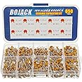 BOJACK 10 Type Values 650Pcs Ceramic Capacitor Assortment Kit Capacitors from 0.1uf/100 nF to 10 uF in a Box