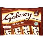 Galaxy Smooth Milk Chocolate 42g (Pack of 4)