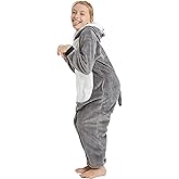 CALANTA Animal Dog Onesie Kids Unisex Onepiece Pajamas Halloween Cosplay Party Costume