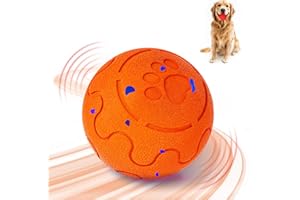 Shapana Interactive Dog Ball, Smart Dog Toy for Medium and Large Dogs, Automatic Moving, Rotating & Bouncing, E-TPU Material, IP54 Waterproof, Motion-Activated Dog Stimulation Toy to Keep Them Busy