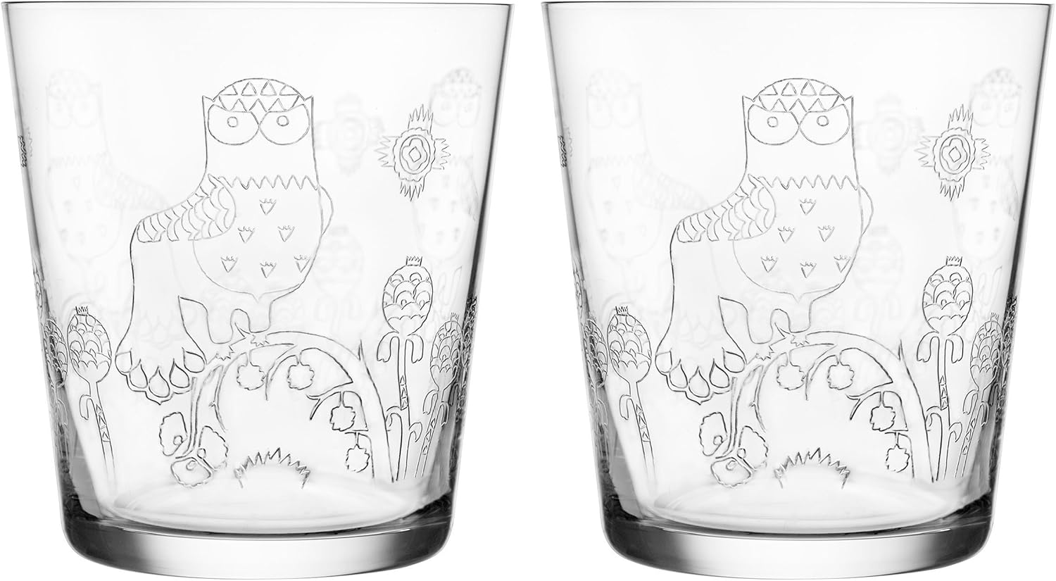 Iittala Taika Etched Glass Tumblers (Set of 2) BigaMart