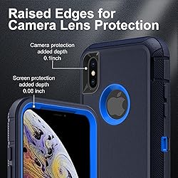 YKHJKLEC for iPhone X Case/iPhone Xs Case, Military