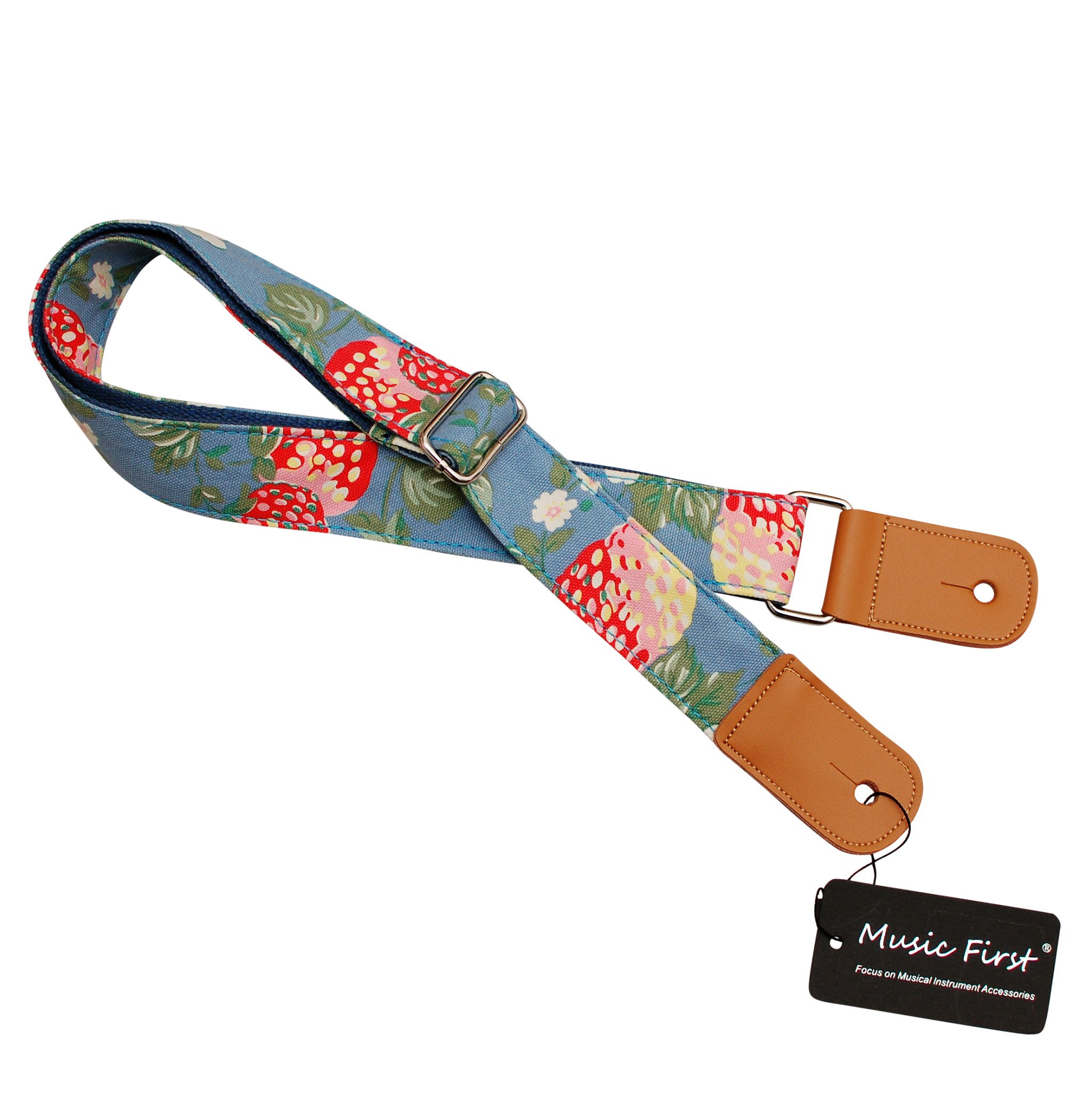 MUSIC FIRST Original Design “Strawberry Flowers” Vintage style Soft