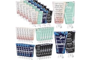 Sacubee 24 Pcs Christian Hand Cream Bulk for Women Mothers Day Church Gifts in Bulk Bible Travel Hand Lotion for Dry Hands Bible Verse Hand Lotion for Mom Grandma Holiday mothers day Gift