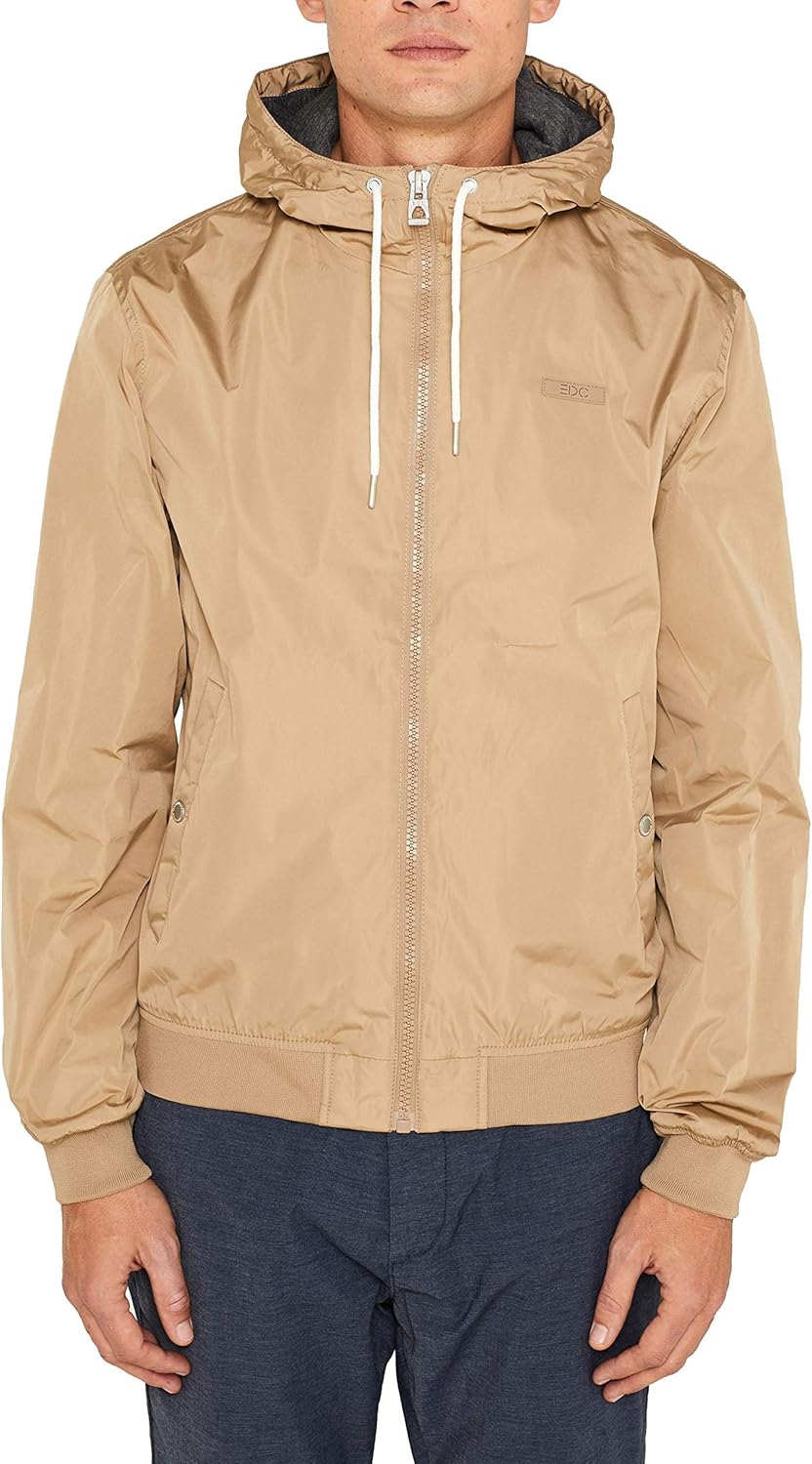 ESPRIT Herren Jacke – Klassische Designjacke Mit Reißverschlusstaschen Und Praktischen Innentaschen