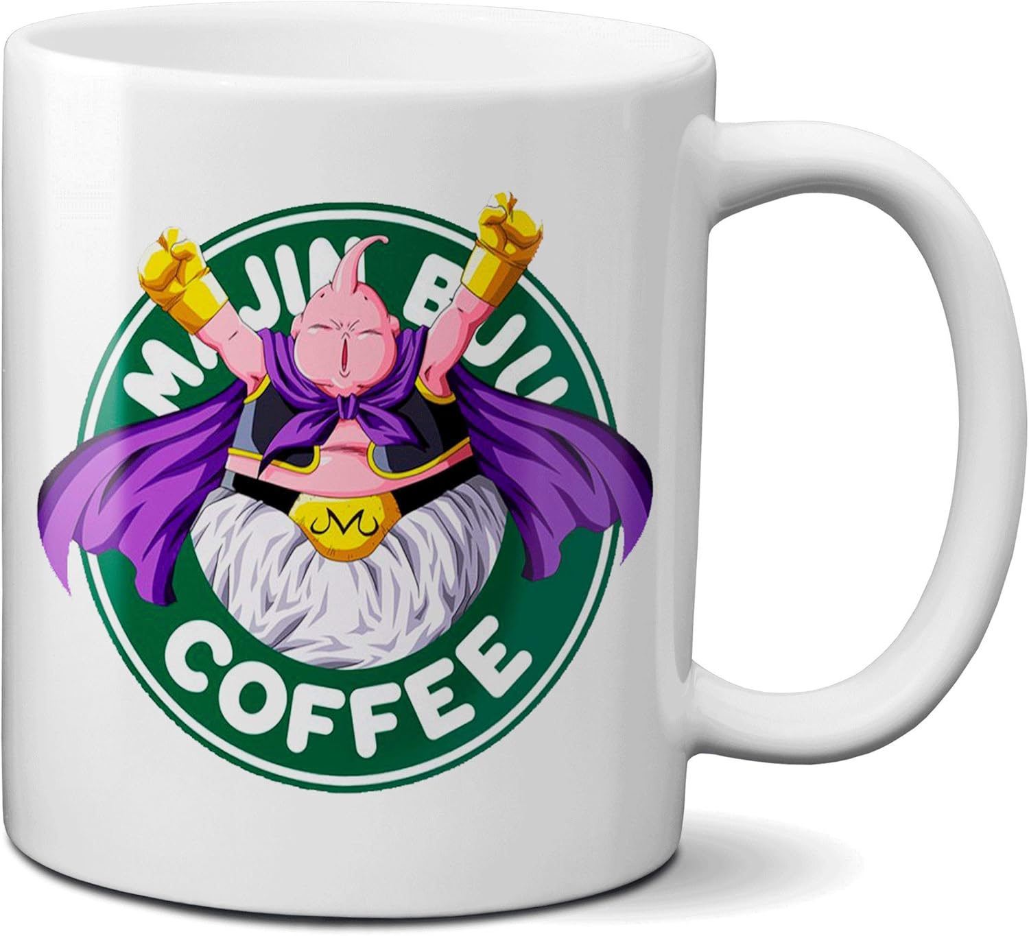 Amazon Co Jp ドラゴンボールz魔人ブウスターバックススタイルかわいいセラミックティーカップ330ミリリットル11オンス Lxhff ホーム キッチン