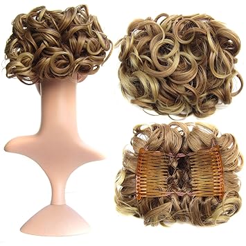 Buy Light Brown Beige Mixed 12t24 Swacc Short Messy Curly Dish