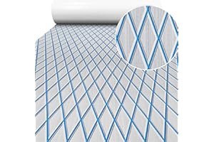 Hzkaicun Boat Flooring EVA Foam Boat Decking Sea Deck Boat Flooring Self-Adhesive Faux Teak Marine Boat Decking Non-Slip Mat for Boat Deck Yacht Motorboat Fishing Boat Surfboard Kayak 94x44/28/16