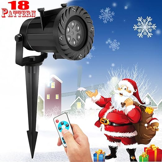 FOURCHEN Lampara de proyector Navidad cumpleaños 6W LED ...