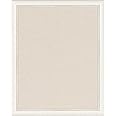 DesignOvation Macon Decorative Wall Mounted Framed PInboard with Soft White Linen Padded Fabric, 23x29