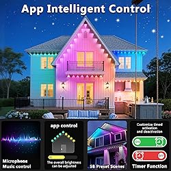 CETELUMA 300FT Permanent Outdoor RGB Lights, IP67