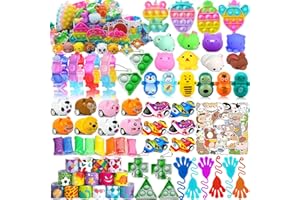 Taulaap 120 Pcs Party Favors Toy Assortment for Kids Birthday Party, Pinata Filler Goodie Bag Stuffers, School Classroom Rewards, Treasure Box Toys, Treasure Chest Carnival Prizes Bulk Toys