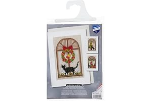 Vervaco Greeting Card kit Christmas Atmosphere Set of 3