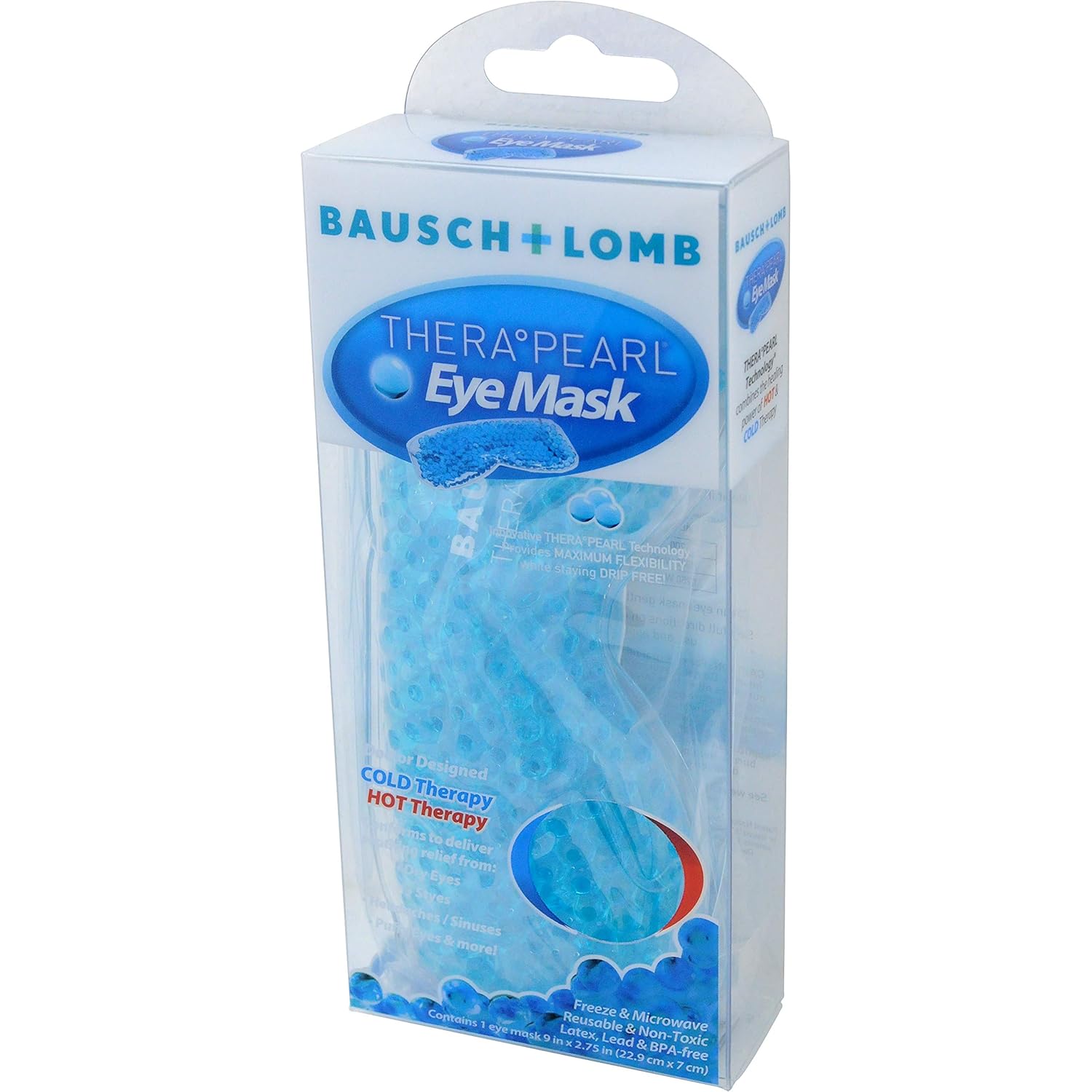 TheraPearl Eye Mask, Eye-ssential Mask with Flexible Gel Beads for Hot Cold Therapy, Best Spa Eye Wrap for Puffy Eyes, Non Toxic Compress for Swollen Eyes, Relaxation, Hot Cold Ice Pack: Industrial & Scientific