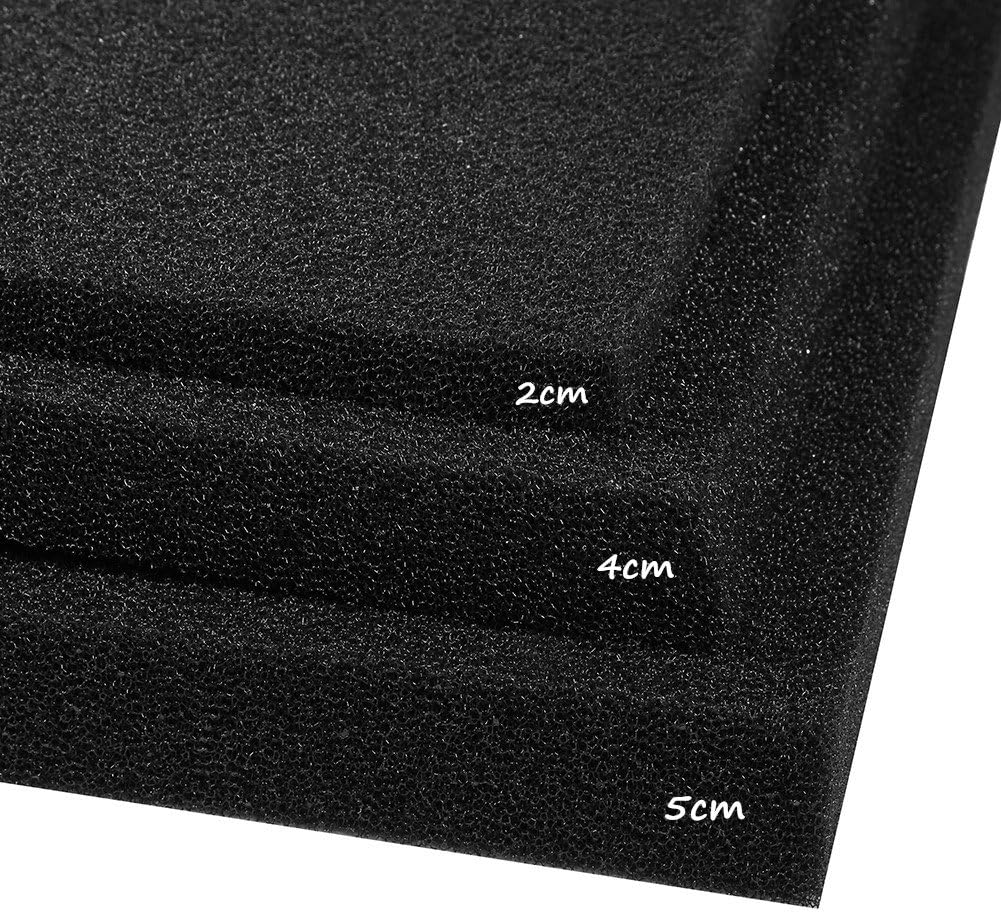 Tnfeeon Aquarium Filter Sponge, 3 Sizes Reticulated Open Cell Foam
