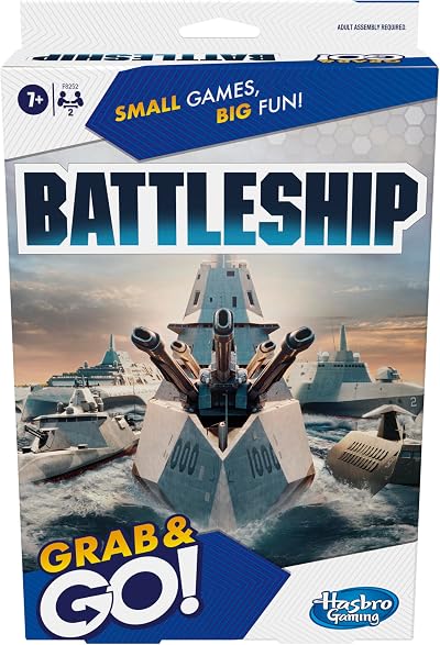 Hasbro Gaming Battleship Strategy Game for Two Players Travel Size