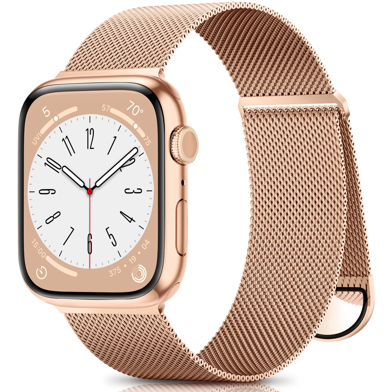 ZALAVER Metal Band Compatible with Apple Watch Bands 38mm 40mm 41mm 42mm 46mm 44mm 45mm 49mm Women Men,Adjustable Magnetic Stainless Steel Mesh Strap for iWatch Ultra/Ultra 2,Series 10 9 8 7 6 5 4 3 2 1 SE