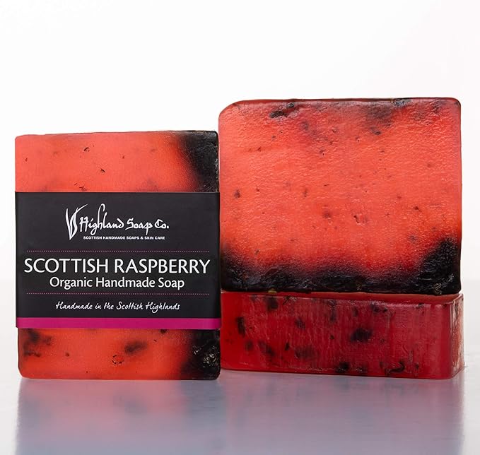 The Highland Soap Company Wild Scottish Raspberry Organic Soap 140g Amazon.co.uk Beauty