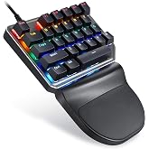 MOTOSPEED K27 One-Handed Mechanical Mini Gaming Keypad 27 Keys, 9 LED Backlit USB Wired Mechanical Gaming Keyboard for Pro Keyboard Computer/PC/Desktop/Laptop/Mac