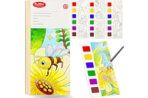 FQKIOMY Water Coloring Book,Paint with Water Books for Kids Ages 3-5,Watercolor Painting Book for Toddlers 4-6,Creative Arts and Crafts & Airplane Travel Essentials for Boys Girls