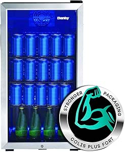Danby DBC117A1BBRF / DBC117A1BSSDB-RF / DBC117A1BSSDB-RF 17 (355ml) Can Capacity Stainless Beverage Center - Recertified