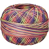 LIZBETH Handy Hands Premium Cotton Thread, Size 40, Lollipop