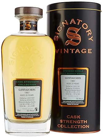Signatory Vintage Glentauchers 20 Years Old Cask Strength Collection 1997 Whisky (1 x 0.7 l)