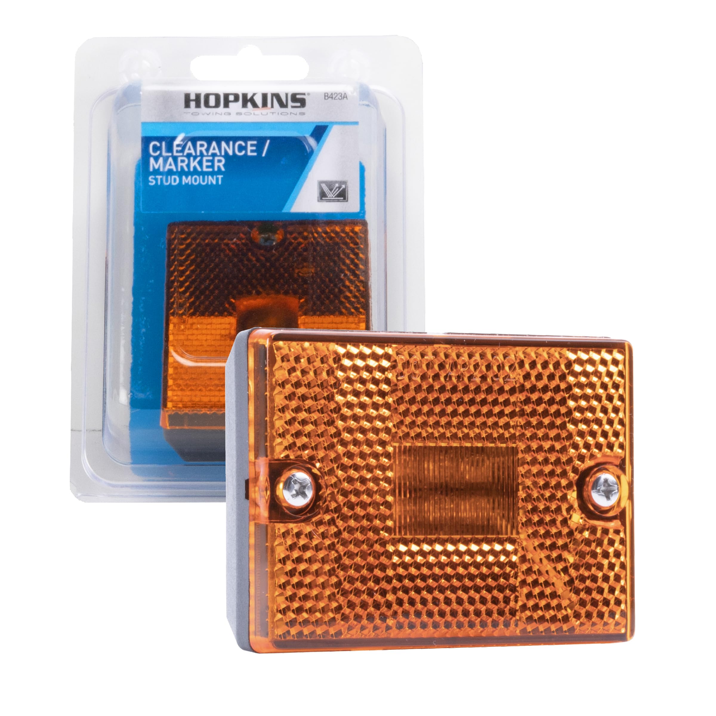 Photo 1 of Blazer International B423A Rectangular Clearance/Side Marker Light with Reflex, Amber