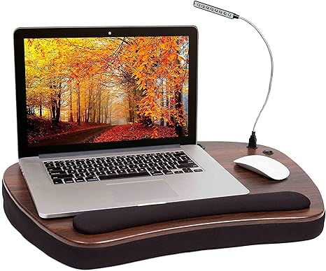 Amazon Co Jp Sofia Sam 膝載せデスク 大型デスク 最大20インチのノートパソコンまで対応 With Usb Light ブラック 5002 パソコン 周辺機器