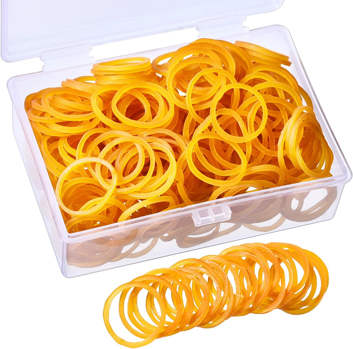 500 Pieces Rubber Bands Mini Elastic Rubber Bands 28 mm by 1.5 mm with