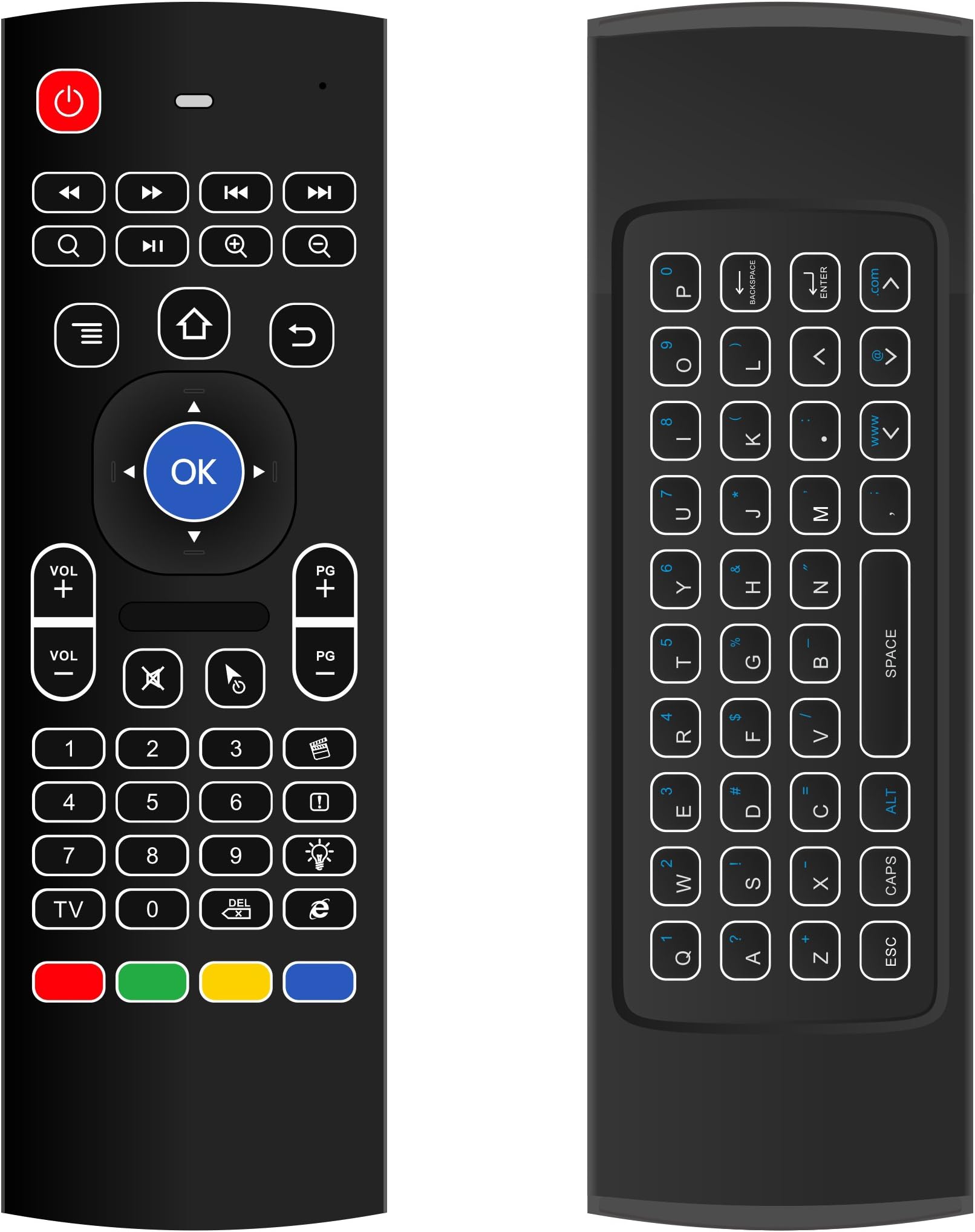 Mitid Backlit Wireless Mini Keyboard with Mouse Touchpad Combos for Computer, Google Android TV Box, IPTV, HTPC, KODI (Gyro Controller)