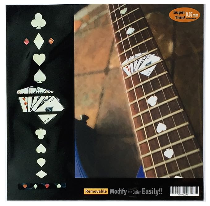 Inlaystickers Autocollants pour manche de guitare Amazon.fr