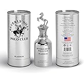Beverly Hills Polo Club PLATINUM Eau de Parfum for Men - 3.4 Fl Oz Long-Lasting Fragrance with Iconic Metal Horse Cap & Premium Cylinder Box