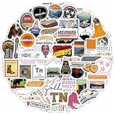 BulbaCraft 100Pcs Tennessee Stickers for Water Bottle and Laptop - Tennessee Party Supplies & Decorations, Waterproof Vinyl Decals, State Pride and Icon Stickers, Gifts for Women & Men