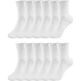 BomKinta Women Casual Calf Socks - Cute Cotton Crew Socks - Soft Above Ankle Sock Gifts 6 Pairs Size 5-10