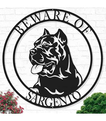 Metallschild Mit Warnung 'Beware Of Barking Dogs' – Vintage-Dekor, 15,2 X 20,3 Cm, Für Garten, Haus, Bar