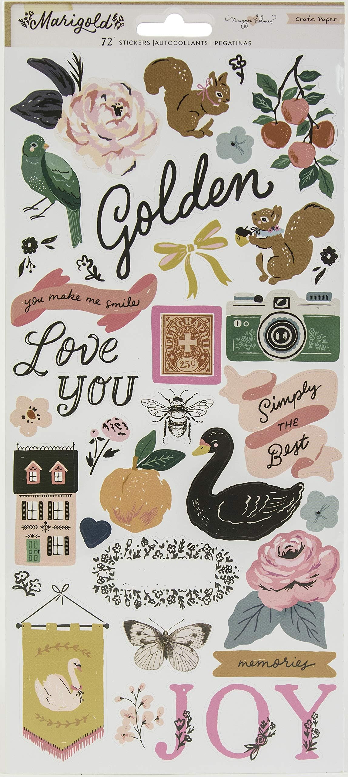 Crate Paper Marigold Stickers 6X12, 0