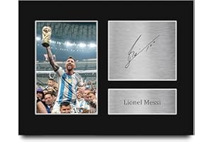 HWC Trading Argentina Lionel Messi Gifts Signed Printed Autograph Barcelona Photo Display - US Letter Size
