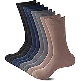 Sock Amazing Unisex Bamboo Rayon Socks Super Soft Black Crew Socks 8 Pack